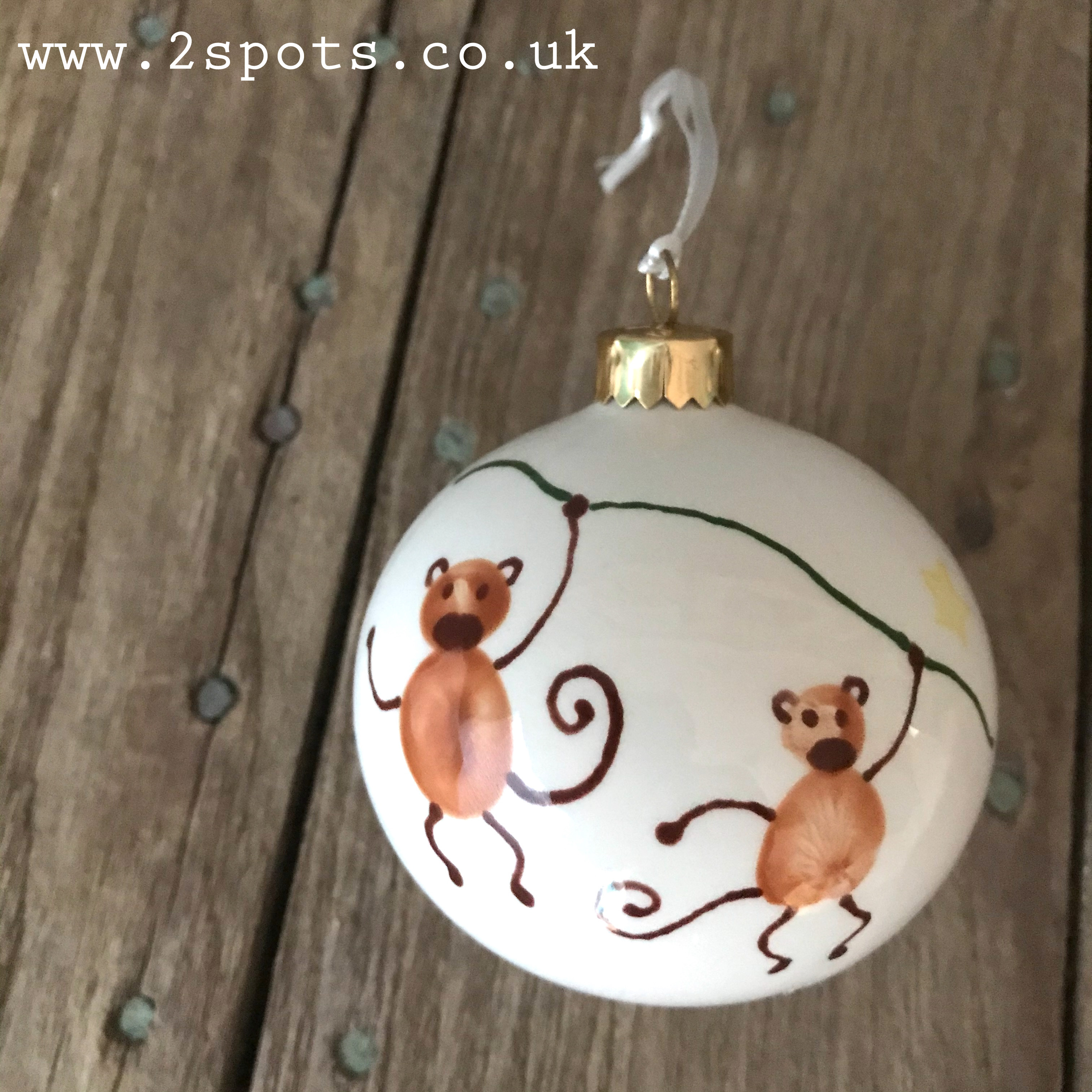 Fingerprint Monkey Bauble