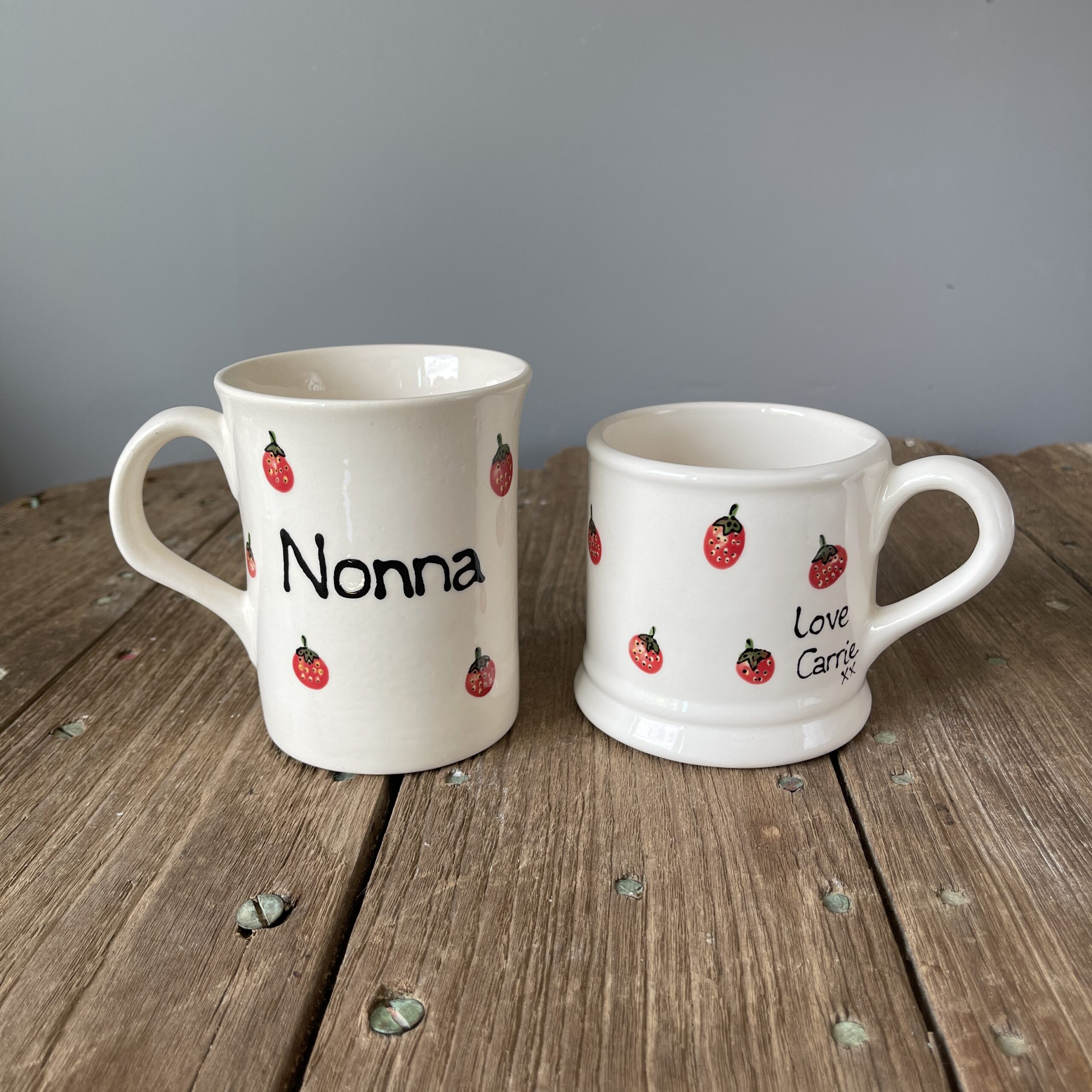 Strawberry Toeprint Mug