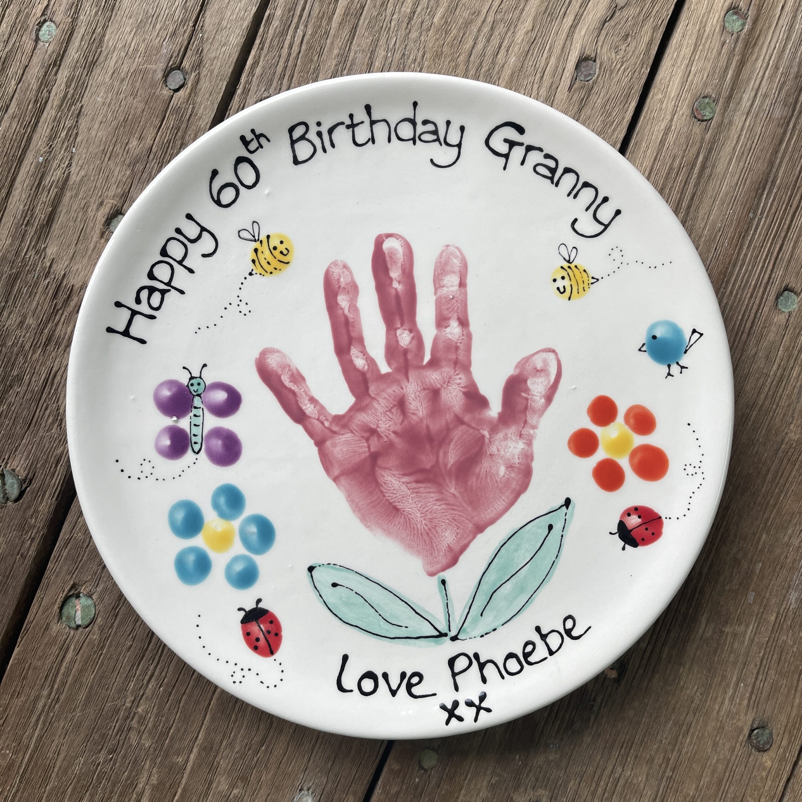 Granny's Garden Artwork Plate