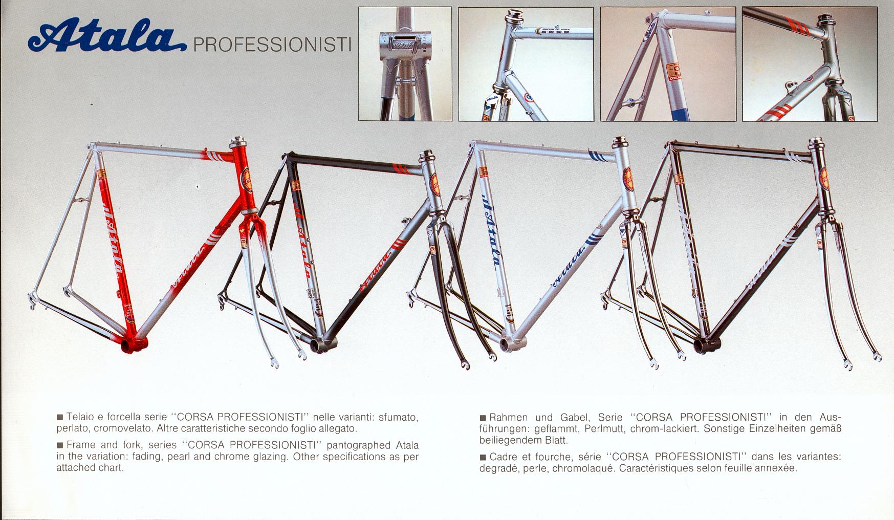 BROCHURE CATALOGUE ATALA VTT MTB 1991 - ACCESSOIRES - TRÈS BON ÉTAT - COLLECTION