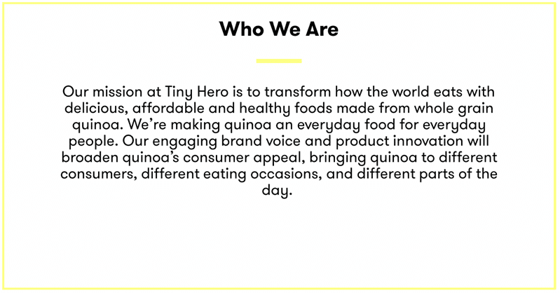 Nourishing Food Marketing Brand Primer Template Who We Are Example