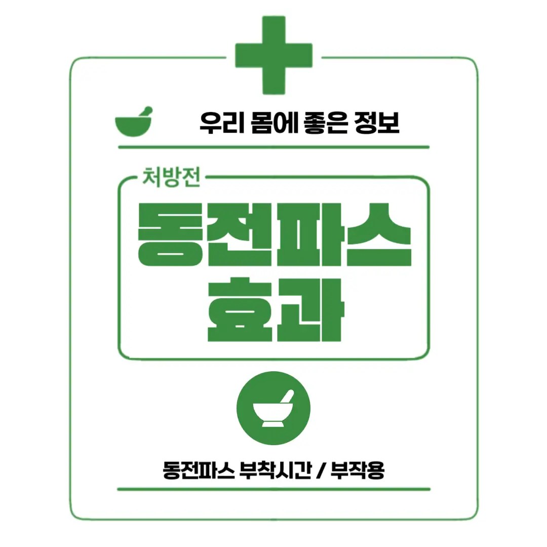 동전파스 종류 효과 시간 부작용