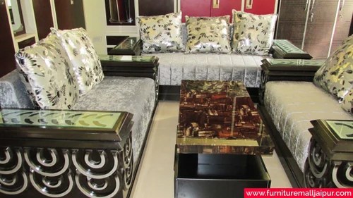 Designer 7 Seater Wooden Sofa Set ड ज इनर स फ स ट In Brijlalpura Jaipur Furniture Mall Id 9642127288