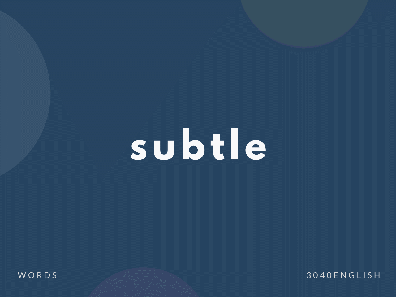 Subtle の意味 発音と簡単な使い方 音読用例文あり