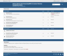 Free Phpbb Styles - Premium City Art Gallery - Mobile