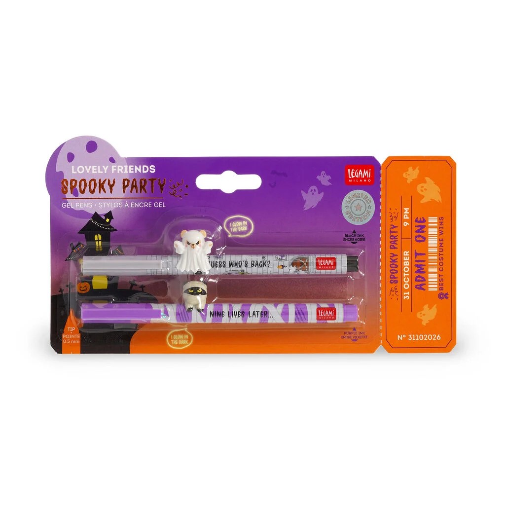 stylos gel Halloween Legami Lovely Friends