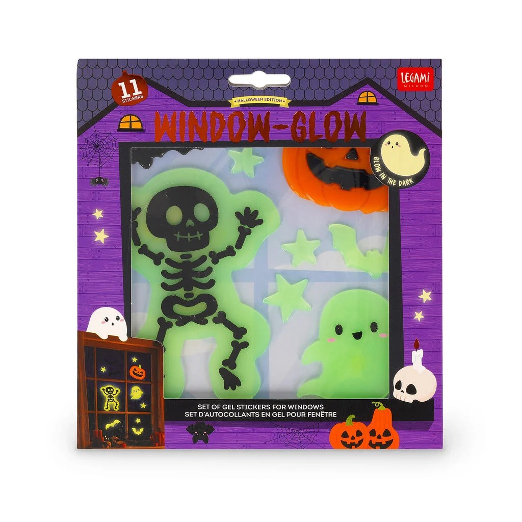 autocollants fenêtre Halloween Legami Windo-Glow