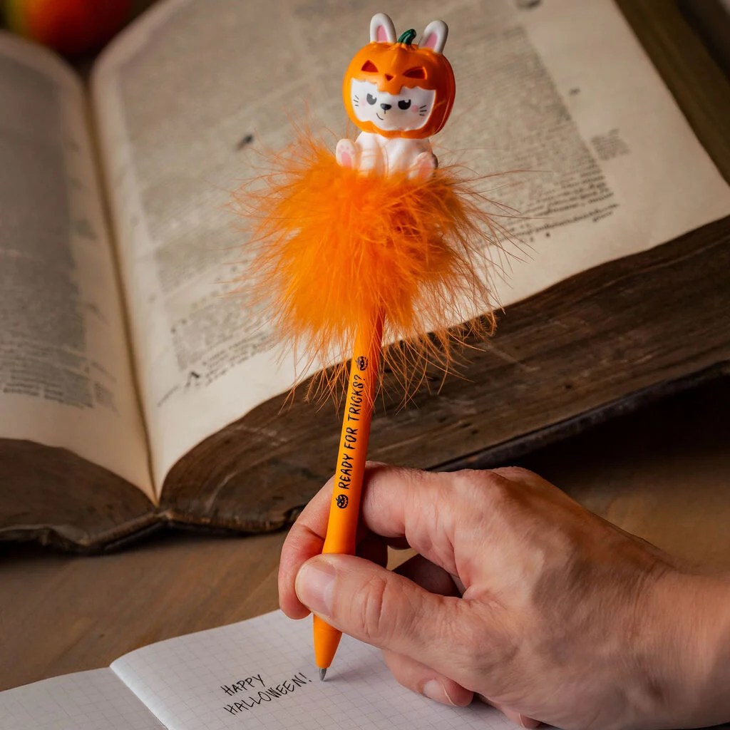 stylo gel lumineux lapin Legami Pumpkin Bunny