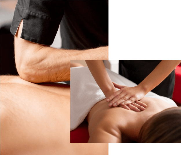 Adaptive pressure deep tissue massage therapy