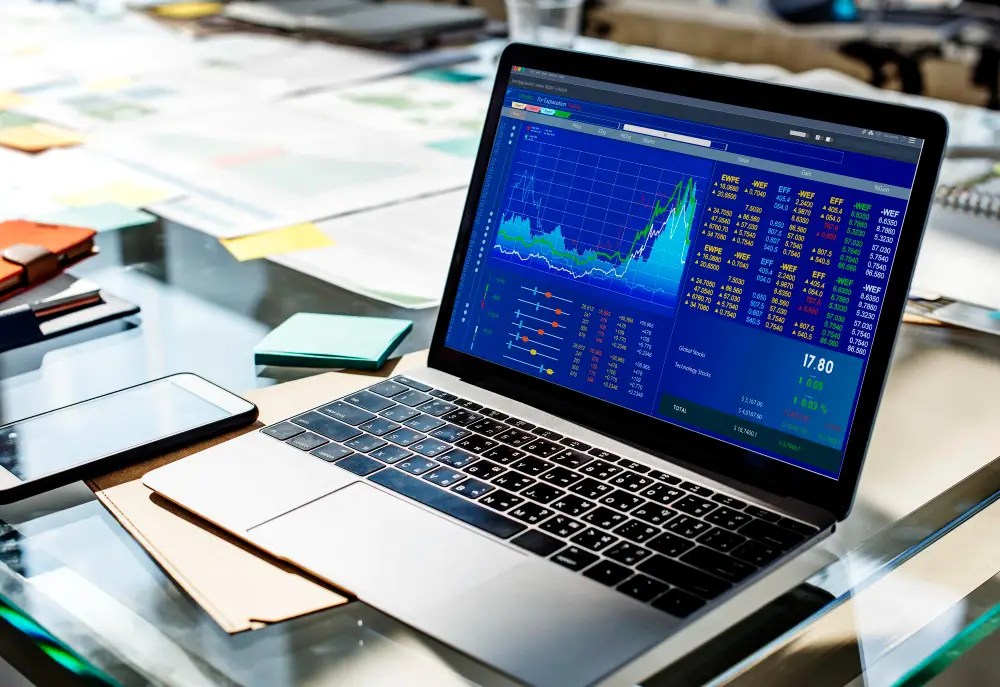 Chart of the investment exchange's data analytics business