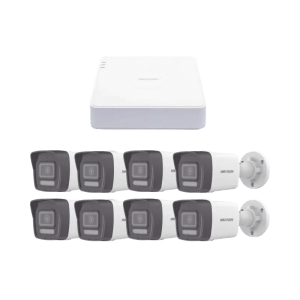 Kit IP 1080p 2 Megapixel NVR de 8 Canales con 8 Pu