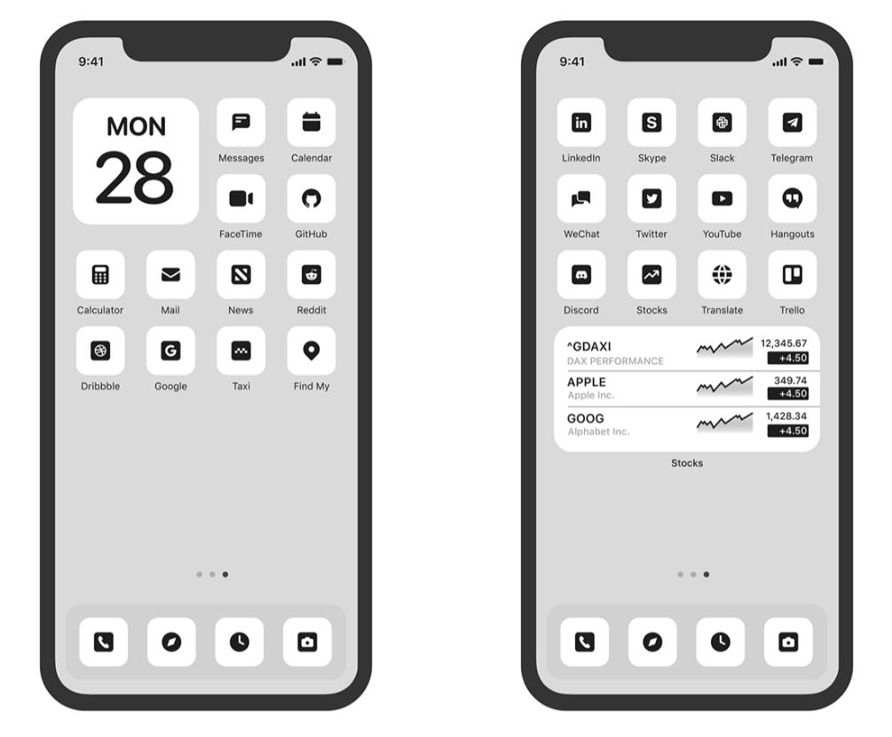 80 Minimalistic Custom App Icons For iOS 14 - 365 Web Resources