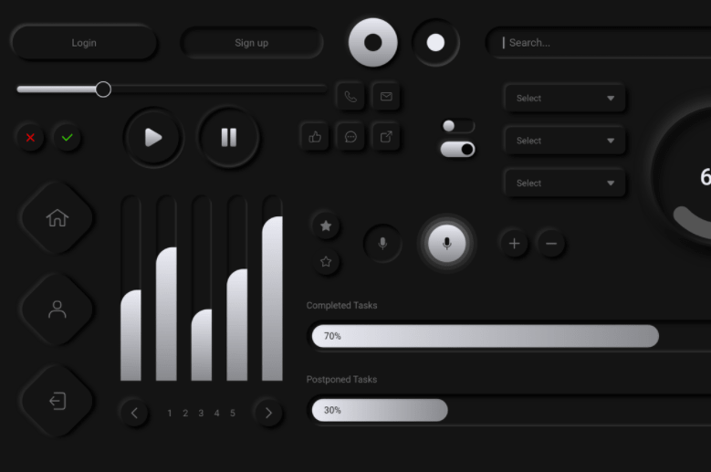 pix Neumorphic Ui Kit For Adobe Xd 50 best neumorphic design freebies ui