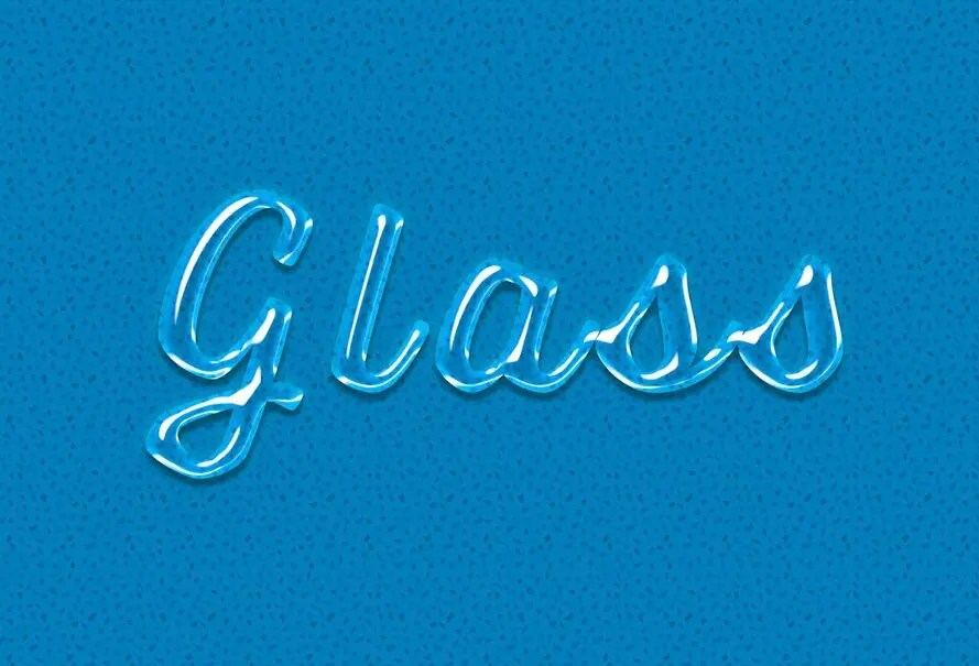 Glass Text Effect