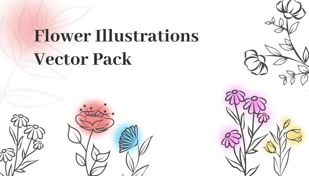 Flower Illustrations Vector Pack