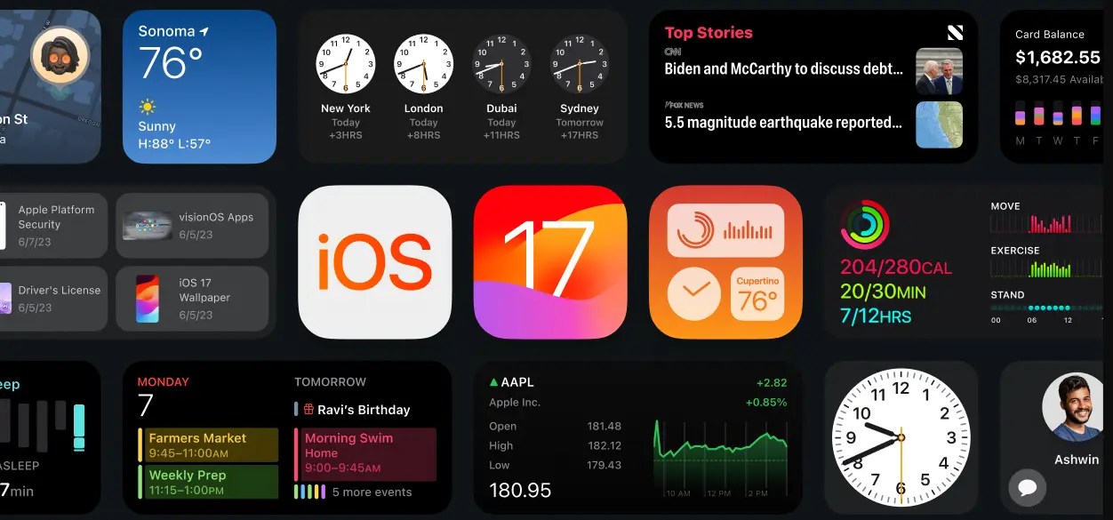 iOS 17 Widgets