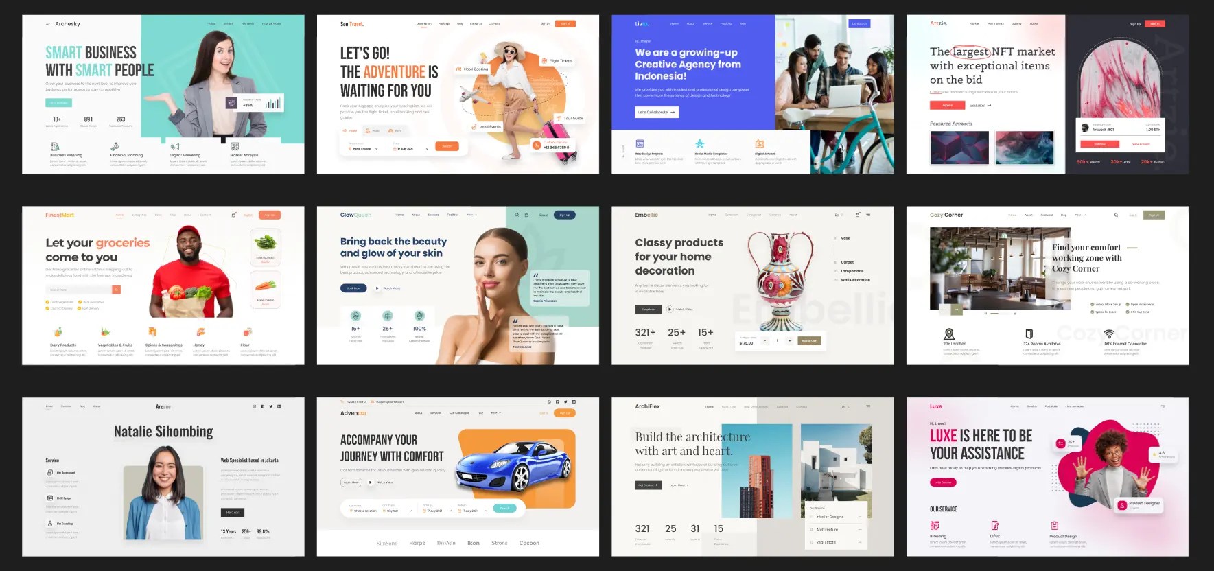 Free Collection of Hero Sections