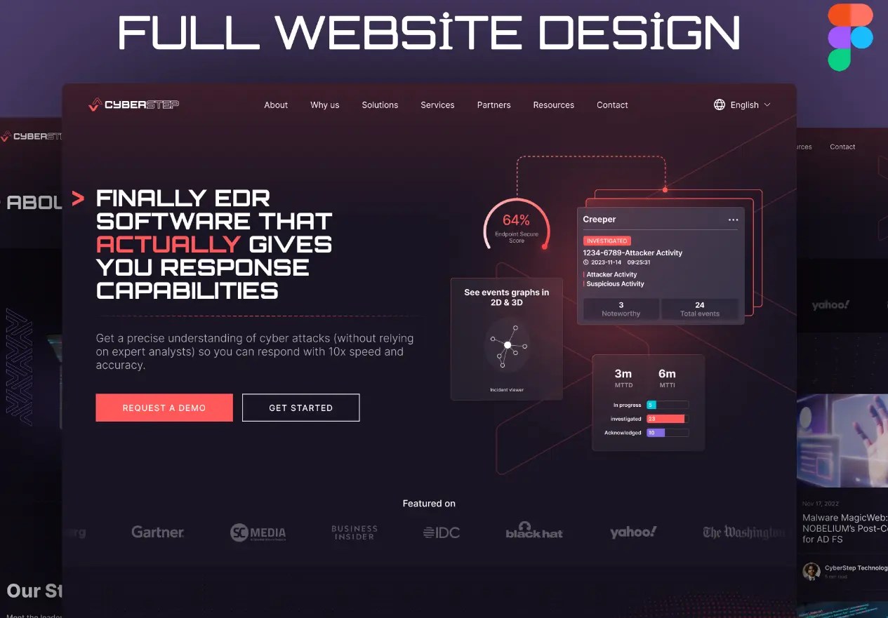 Cyber Security Web Design Figma