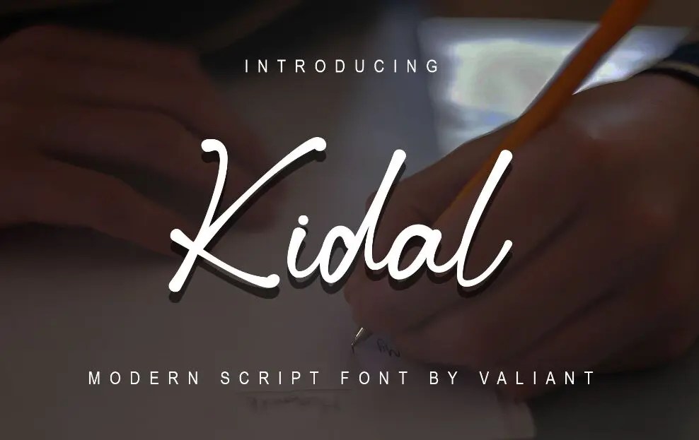 Kidal Modern Script Font