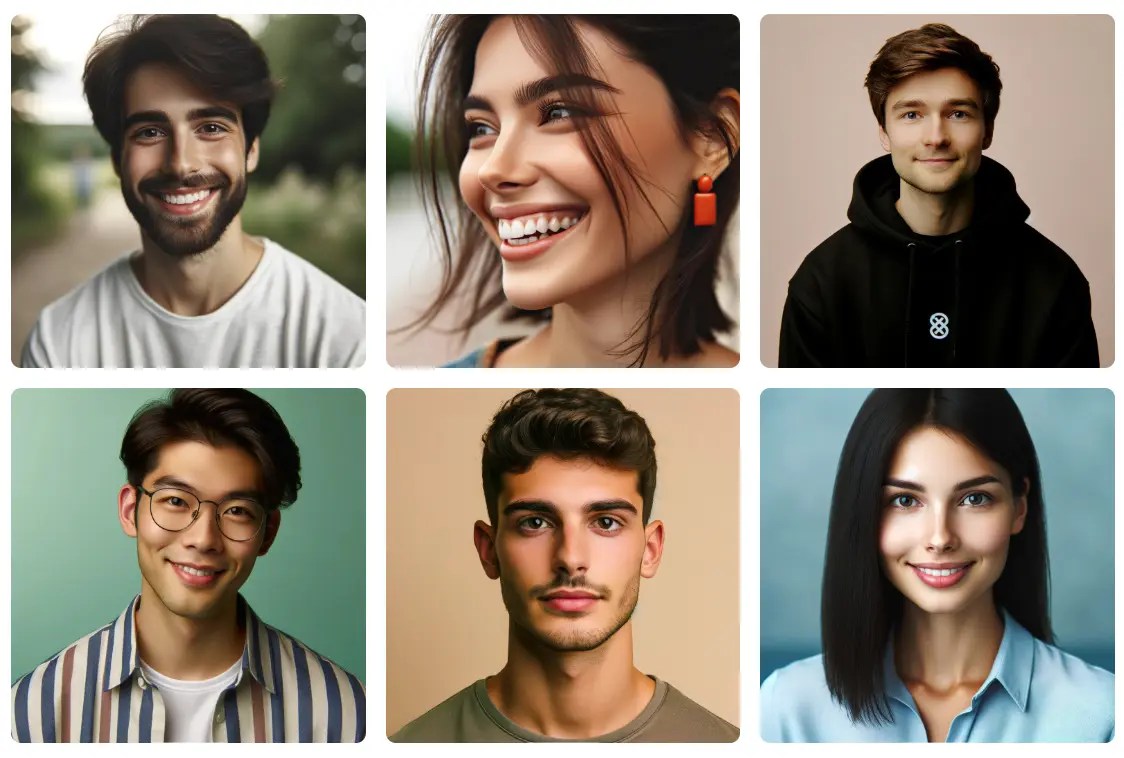 Uifaces AI-generated Popular Avatars