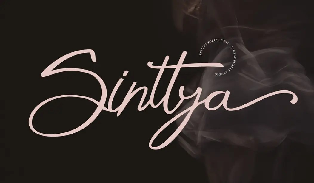 Sinttya Free Script Font
