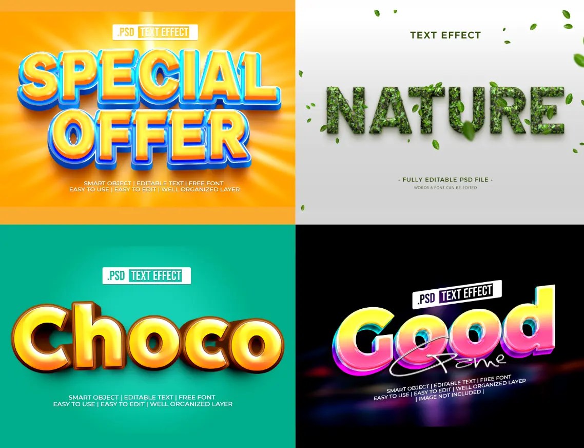 Text Effects PSD Freebie
