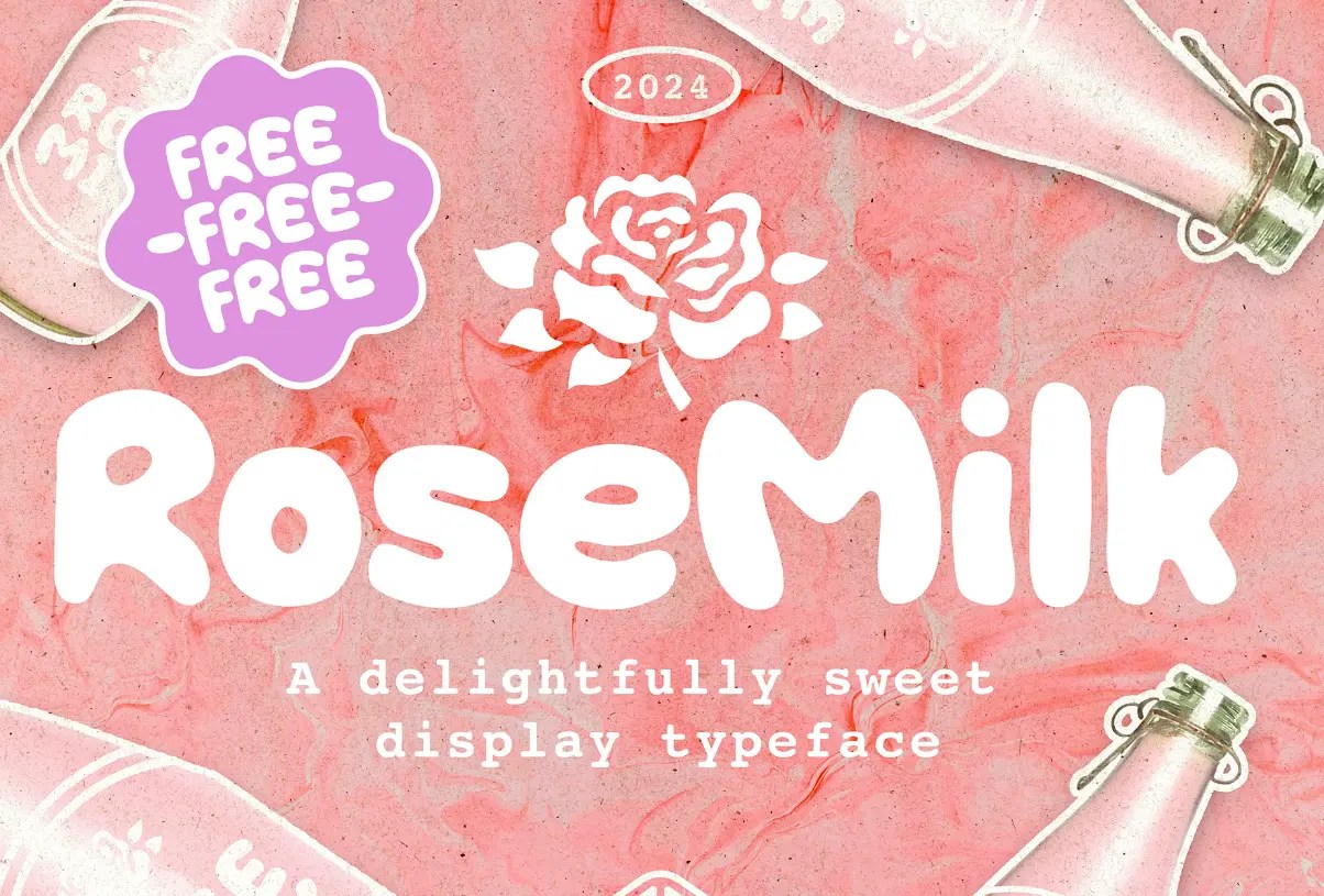RoseMilk Typeface