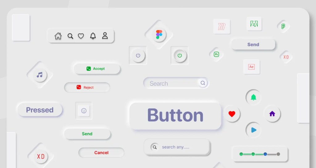 Neomorphism UI Kit