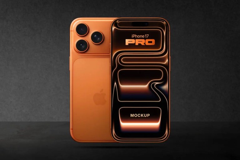 Free iPhone 17 Pro Mockup PSD