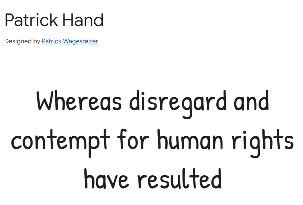 Patrick Hand