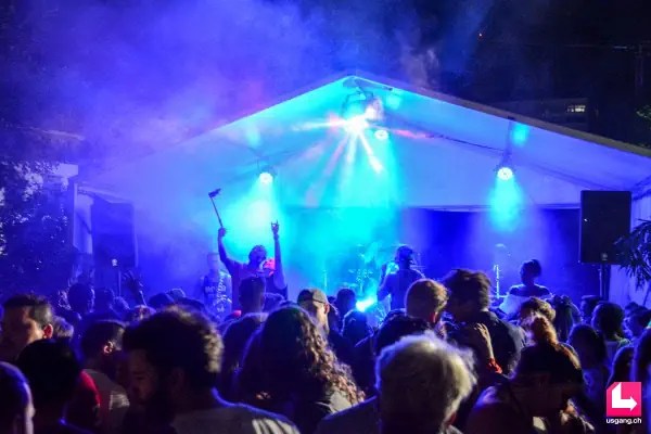 a band playing