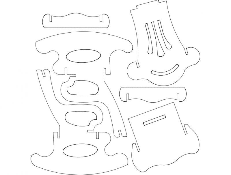 John green quickly assesses the location, identifies the problems and finds the solution for a bar on on the rocks. Rocking Chair S6 dxf File Free Download - 3axis.co