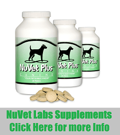 Nuvet supplements dog vitamins