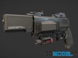 3d Model Sidearm Pbr