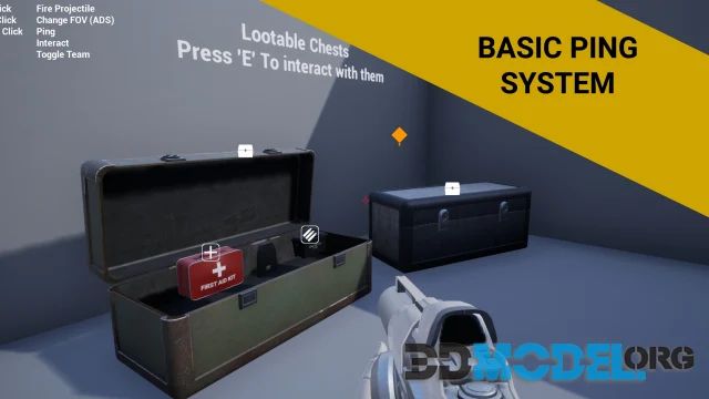 Basic Ping System Unreal Engine Asset - Gradient Backgrounds - Amazing Retina Collection
