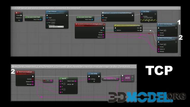 Unreal Engine Asset Simple Udp Tcp Socket Server - Colorful Image Collection - Full HD Quality