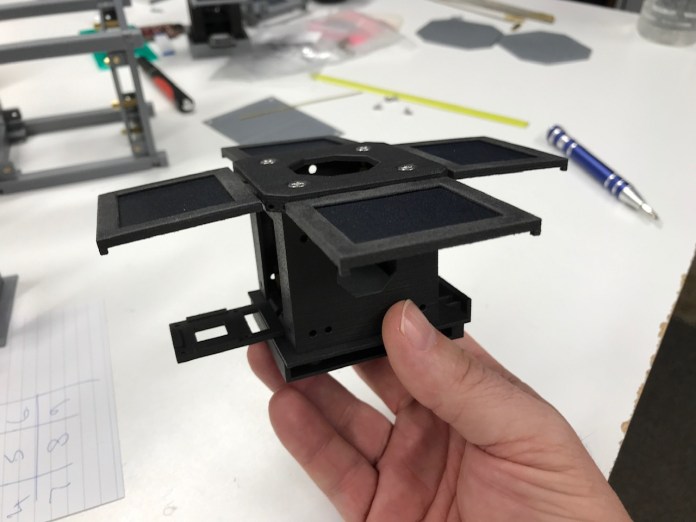 3-First assembly of the Windform Frame. Courtesy of Mini-Cubes