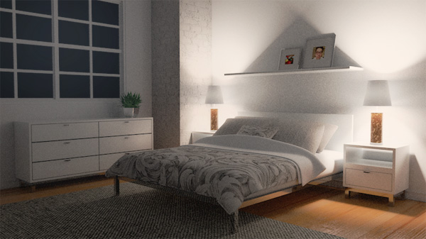 C4D Physical Renderer room