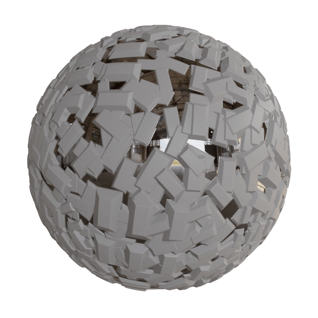 Mirror rectangle imperfection 4 PBR Material