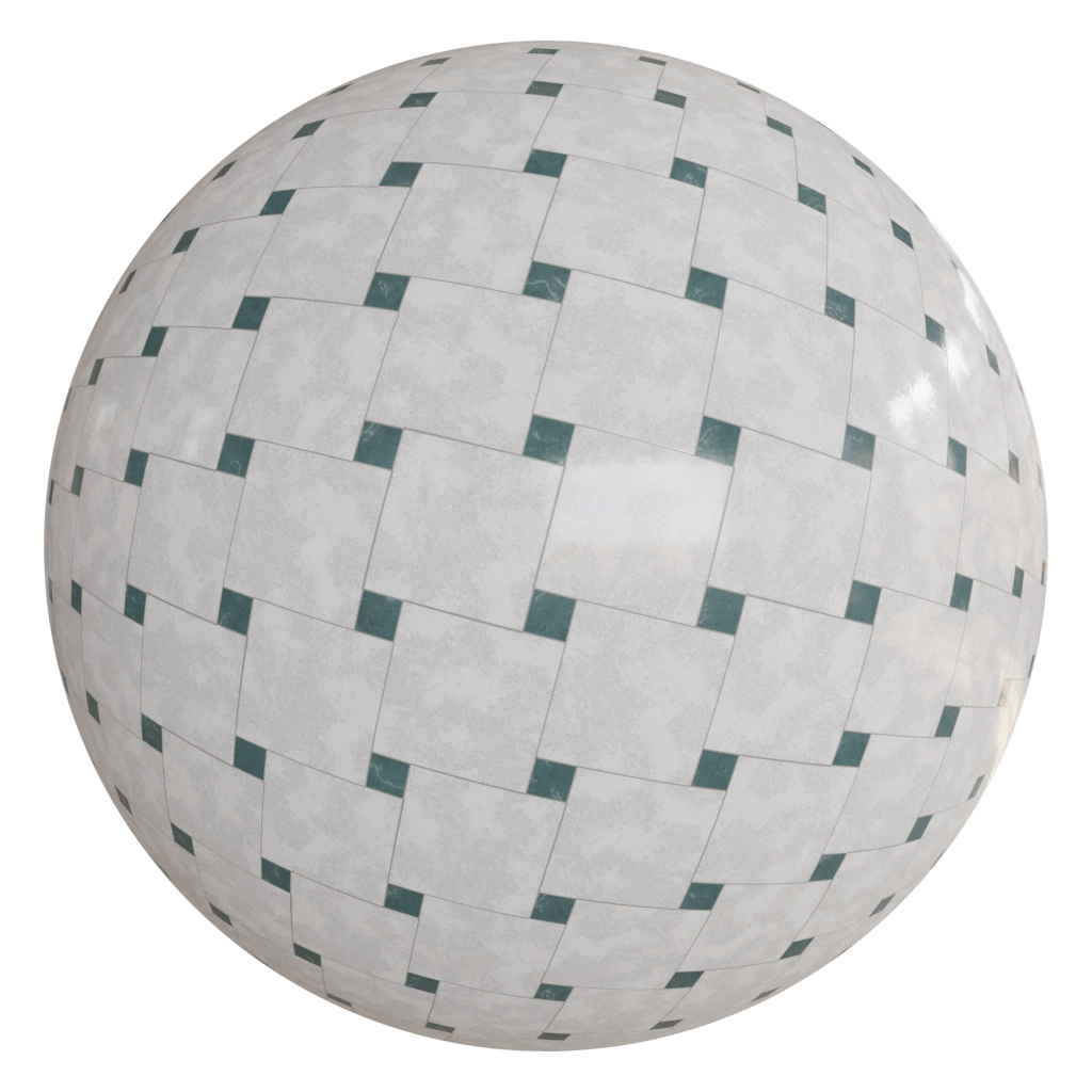 Shiny white Marble r-square pbr material