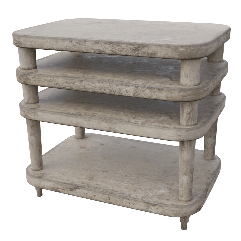 wooden night stand (9) - 3d model