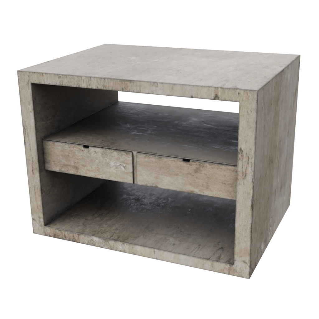 wooden night stand (14) - 3d model
