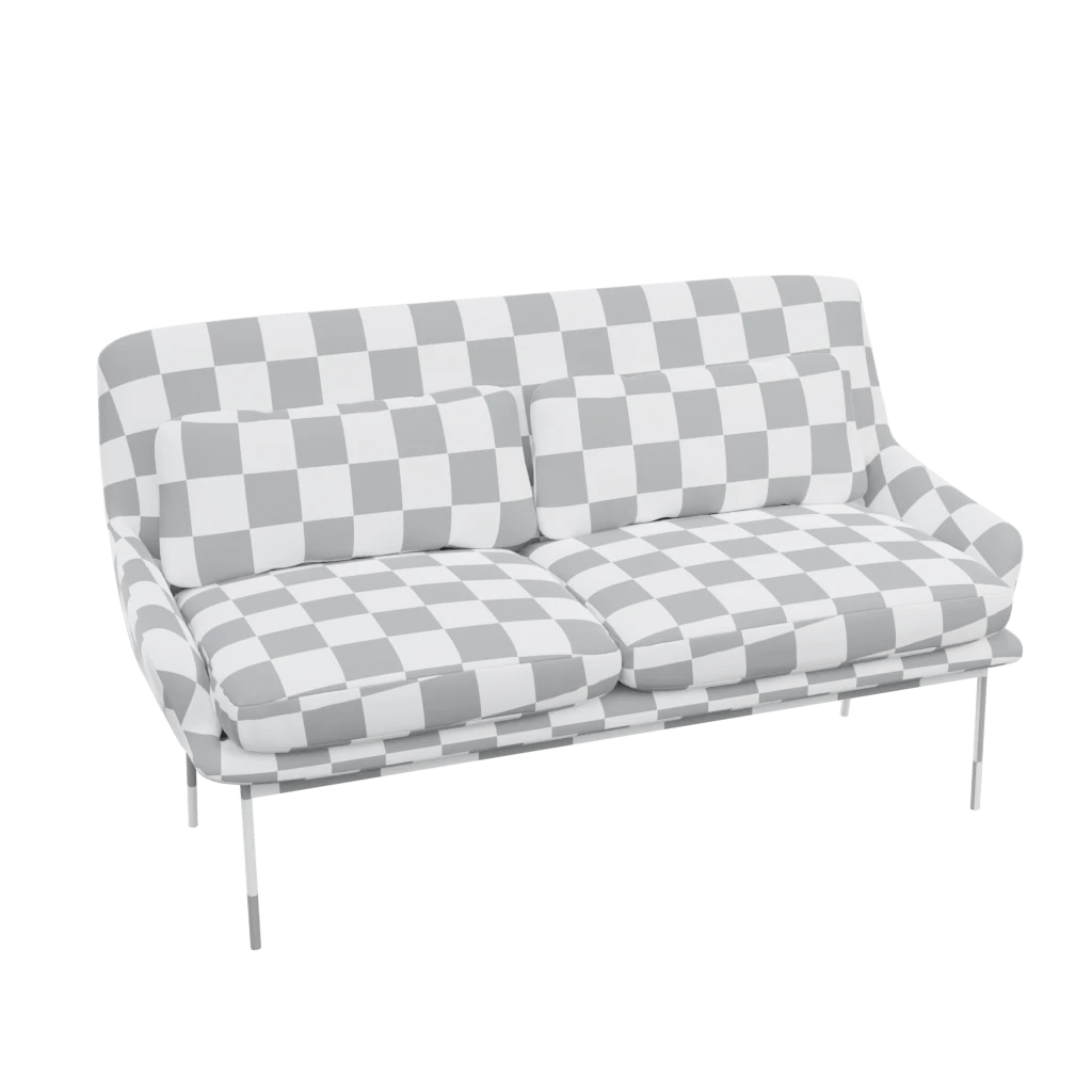 lima two seater sofa- 3d model