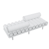 five to nine sofa - 3d model