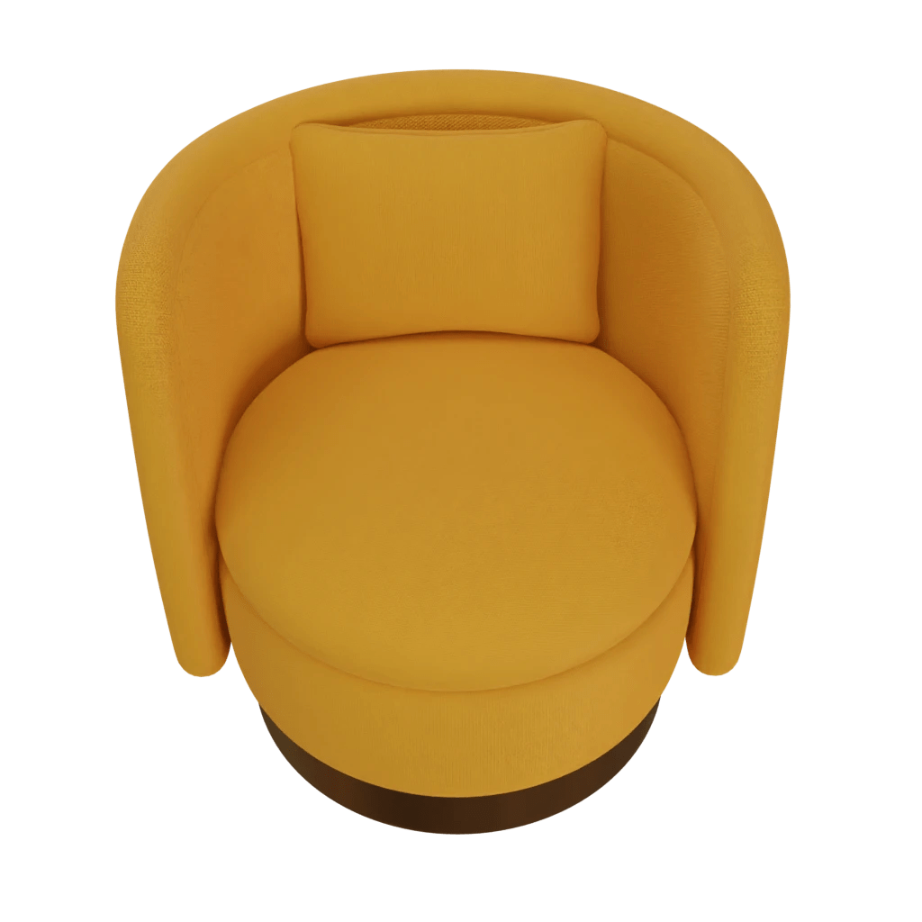 goldy barel sofa chair- 3d model