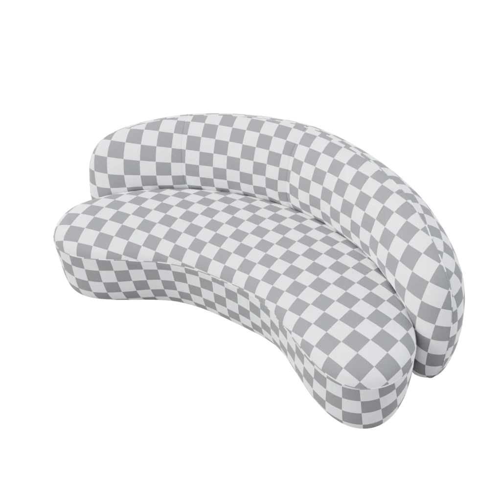Julep mini sofa pouf - 3d model