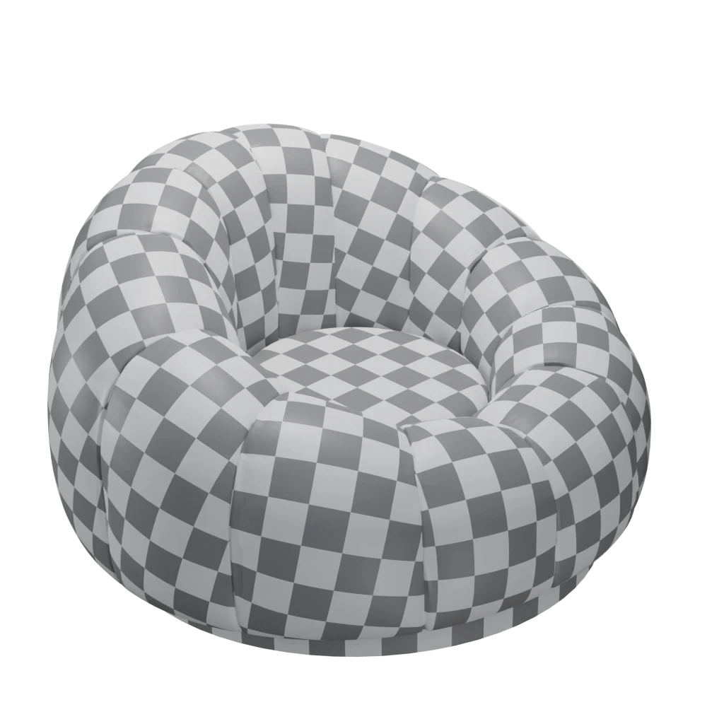 Luxury Pumpkin Sofa - 3d model