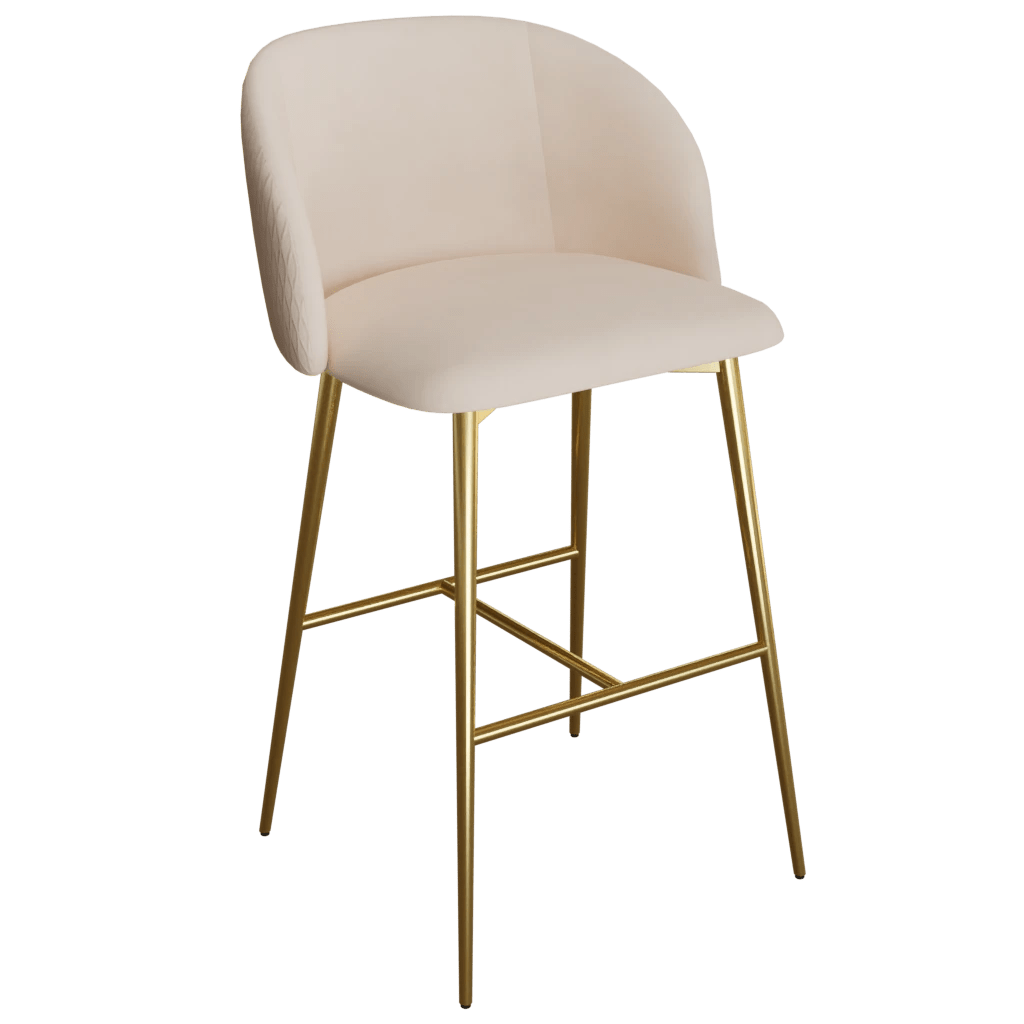 Pink Fran Waves Counter Stool_3d model