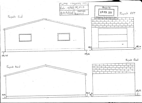 Permis de construire garage exemple - L'impression 3D