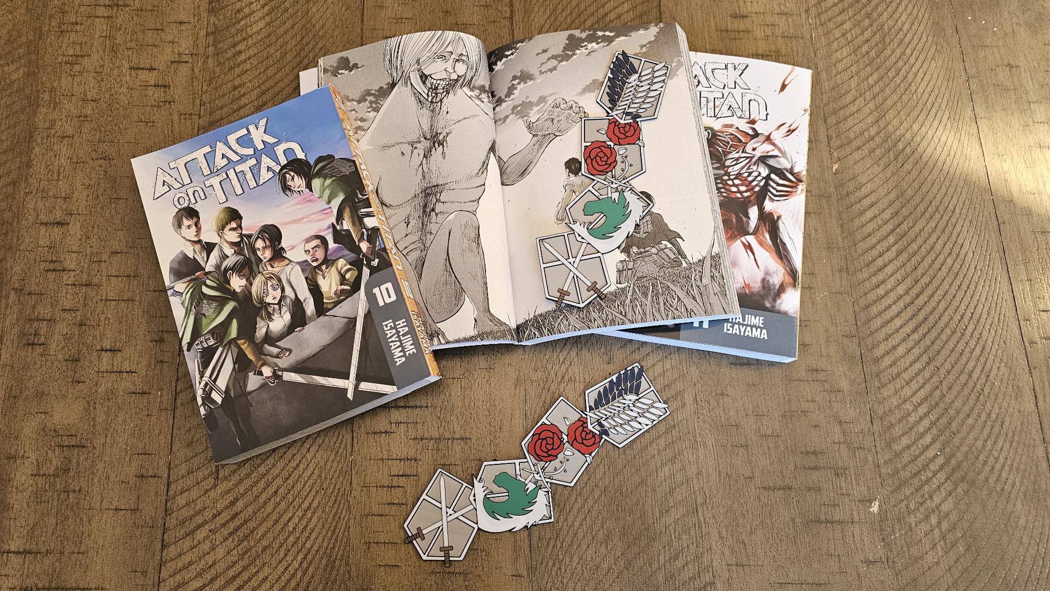 4-shields: Attack on Titan inspired Anime Bookmark